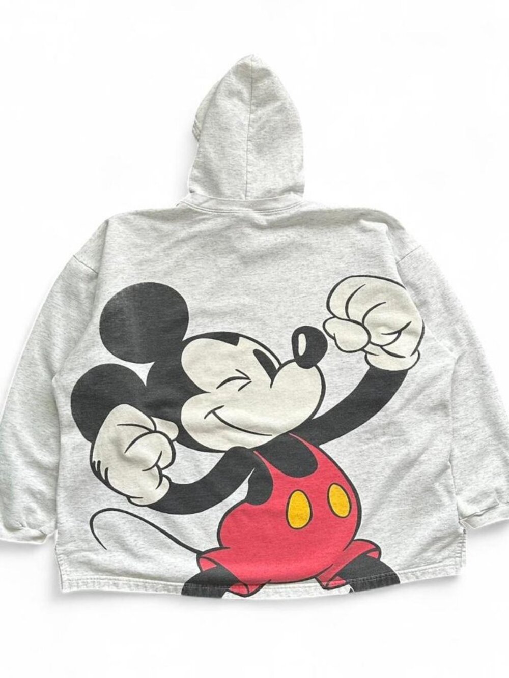Vintage Mickey Mouse All Over Print Gym Hoodie Men's XL Made in Canada